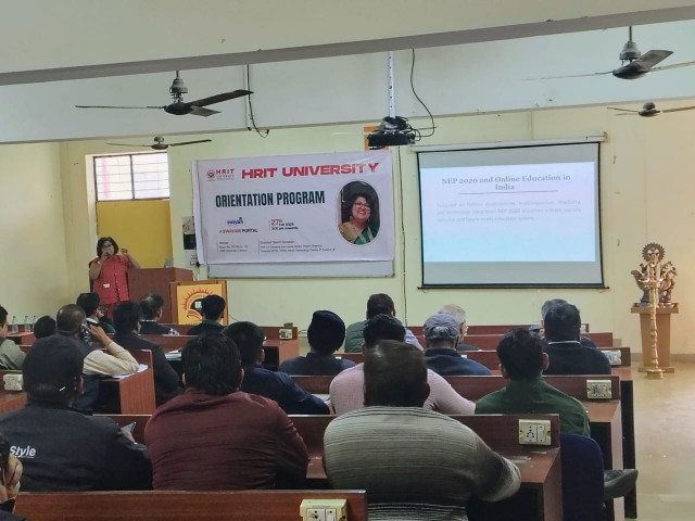 HRIT University hosted a successful orientation program for Swayam