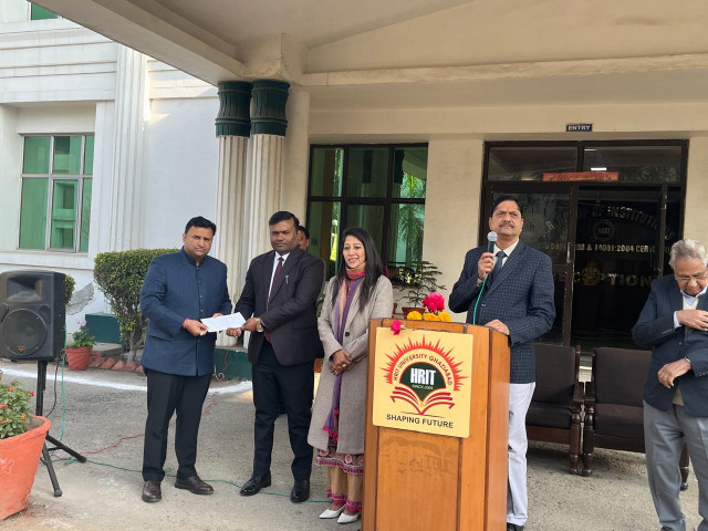 HRIT University proudly celebrated the 76th Republic Day with great enthusiasm and patriotism