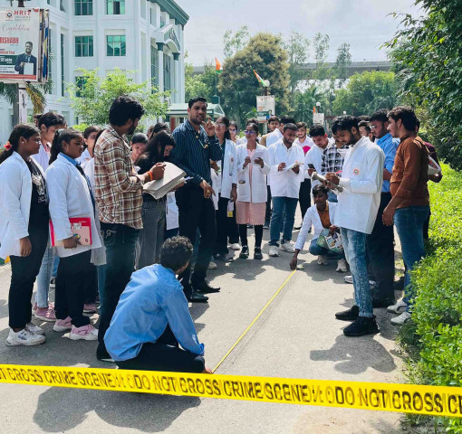 Our latest forensic science practical session gave students hands-on experience in crime scene investigation